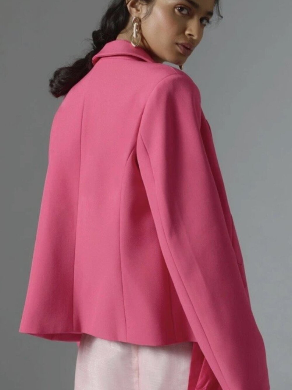 Anthropologie Maeve Pink Ribbon Blazer NWT Size Small - Picture 2 of 10